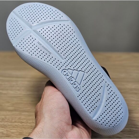 Adidas Altaventure Sport Swim Sandals Water Shoes Oreo Black Grey White 2Y New - Picture 3 of 12